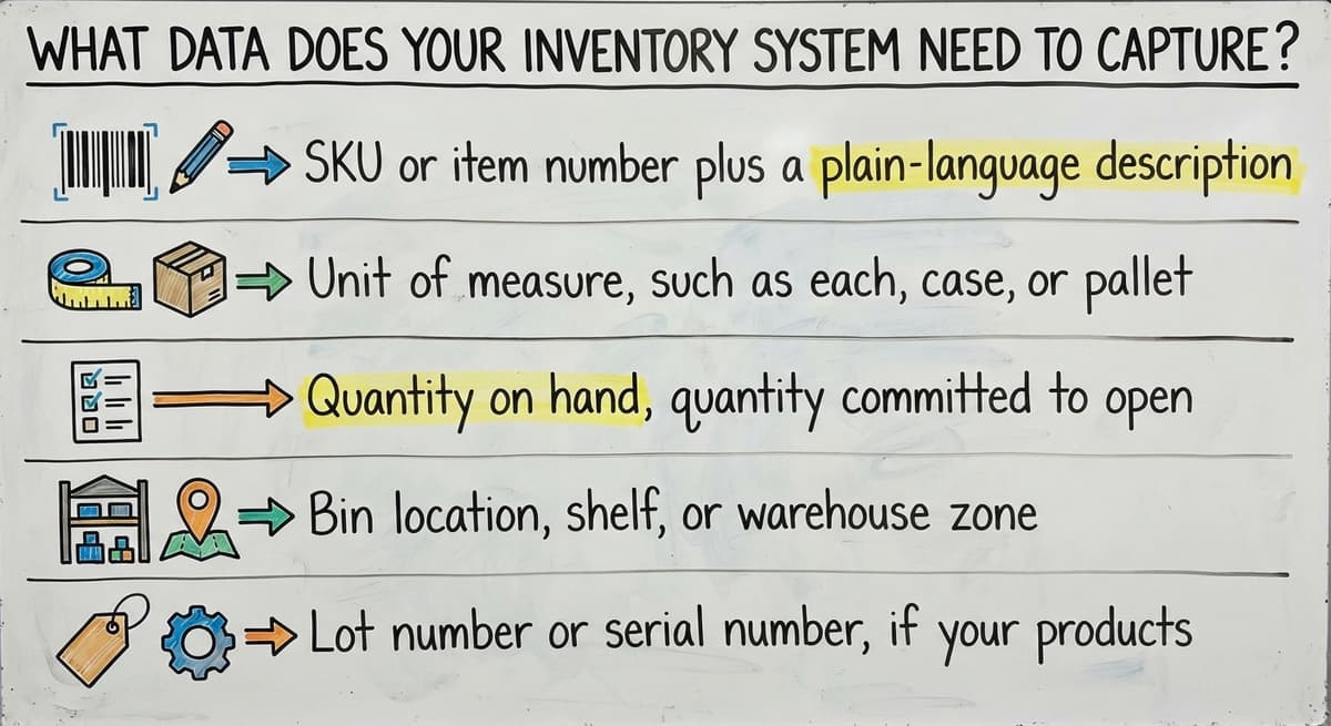 What Data Does Your Inventory System Need to Capture?, drawn out