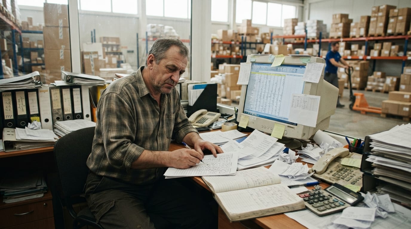The manual process how to design a warehouse management system replaces
