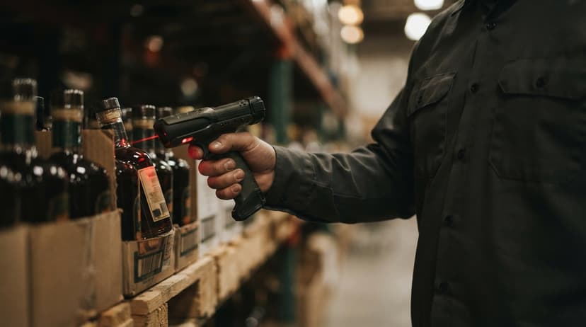 Close detail from the work how to keep track of alcohol inventory supports
