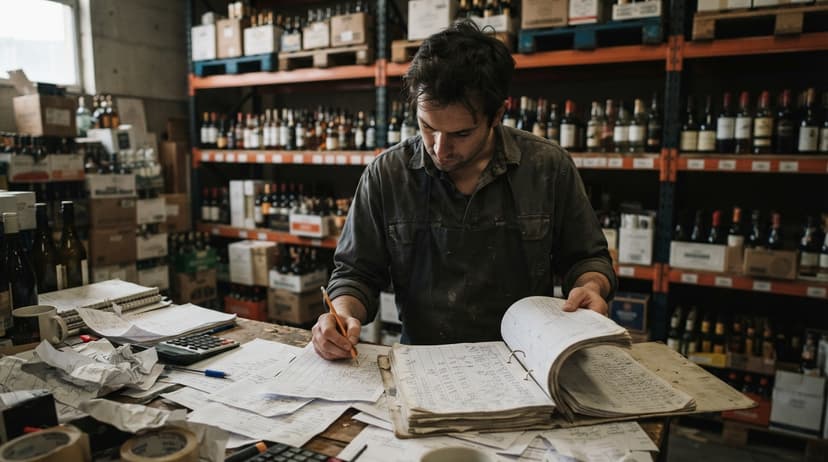 The manual process how to keep track of alcohol inventory replaces