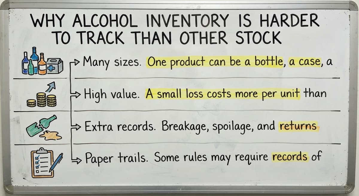 Why Alcohol Inventory Is Harder to Track Than Other Stock, drawn out
