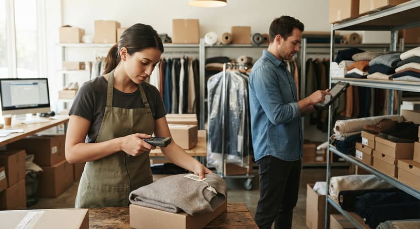 The team who would use how to keep track of boutique inventory, mid-task