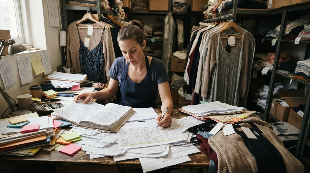 The manual process how to keep track of boutique inventory replaces