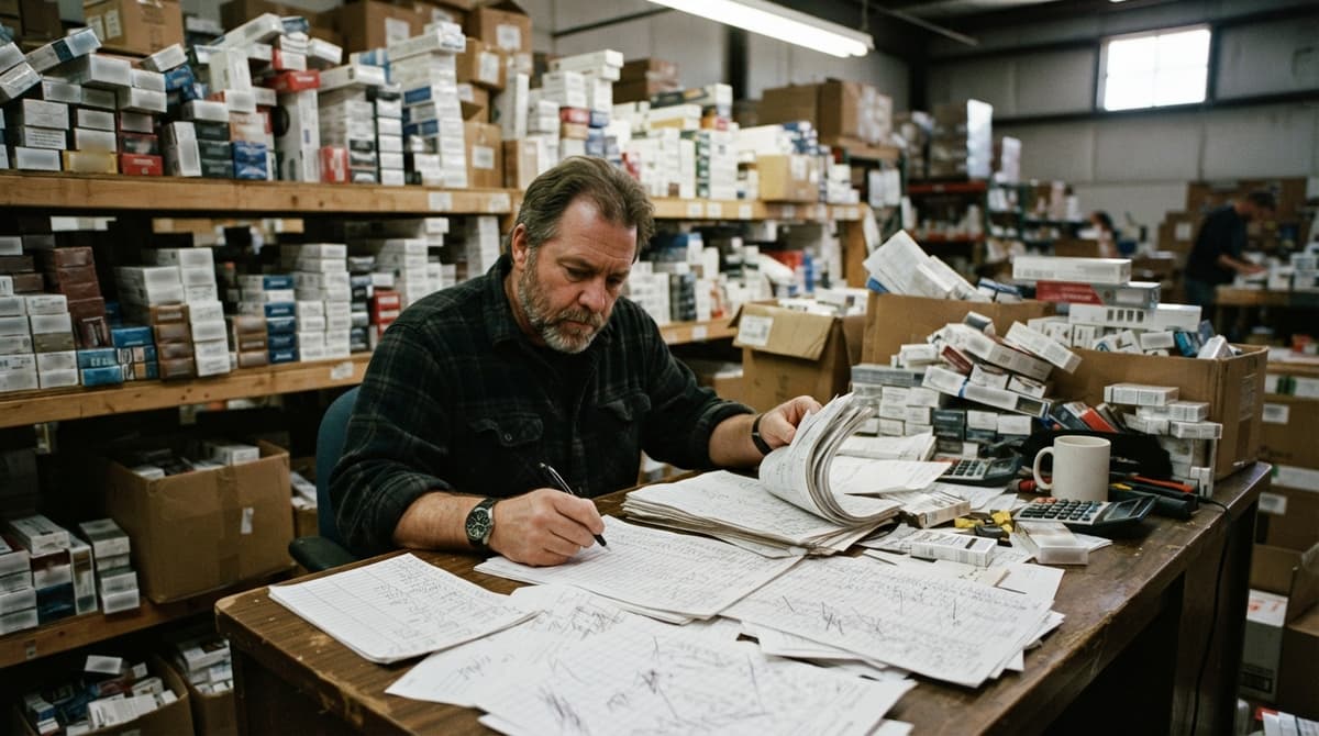 The manual process how to keep track of cigarette inventory replaces