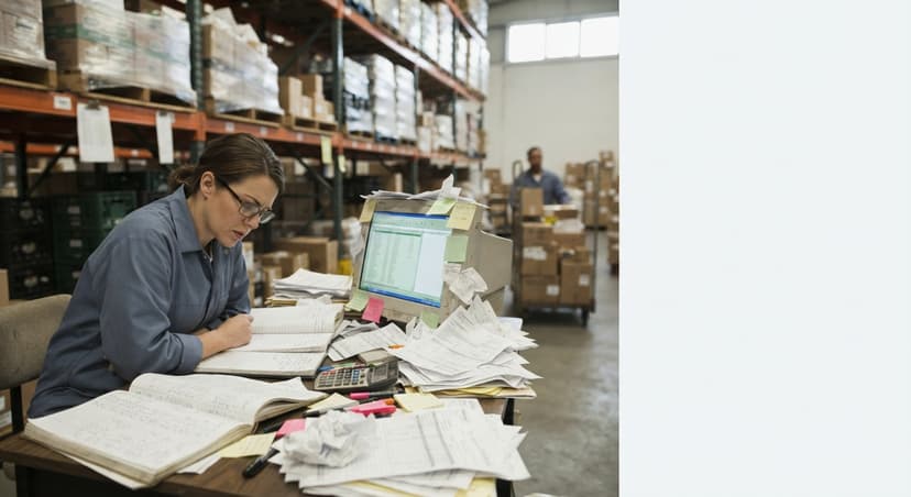 The manual process how to keep track of grocery inventory replaces