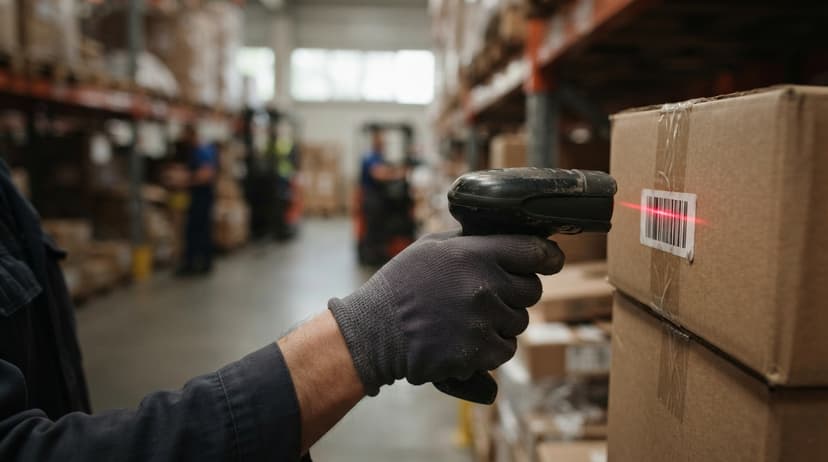 Close detail from the work how to keep track of inventory electronically supports