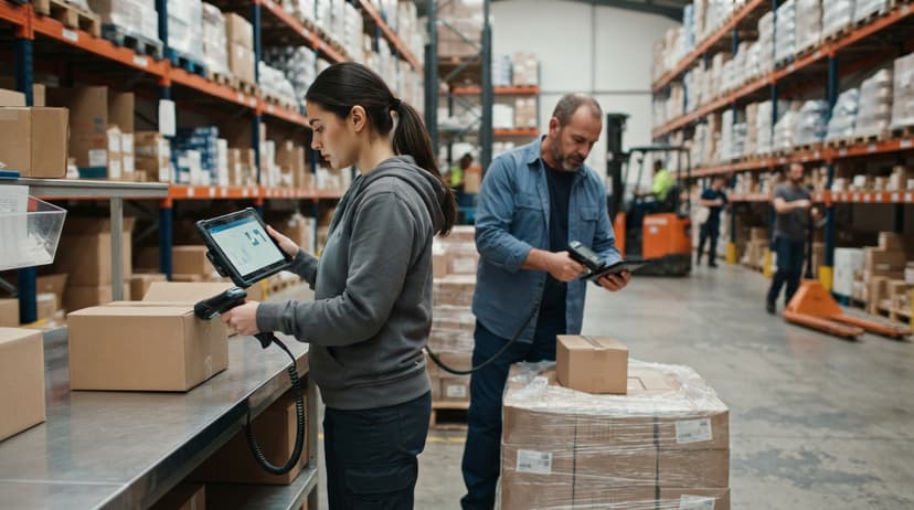 The team who would use how to keep track of inventory electronically, mid-task