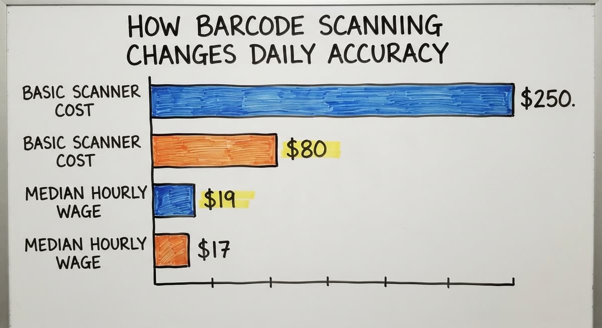 How Barcode Scanning Changes Daily Accuracy, in figures