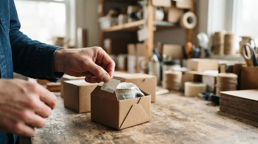 Close detail from the work how to keep track of inventory on etsy supports