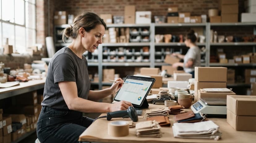 The team who would use how to keep track of inventory on etsy, mid-task