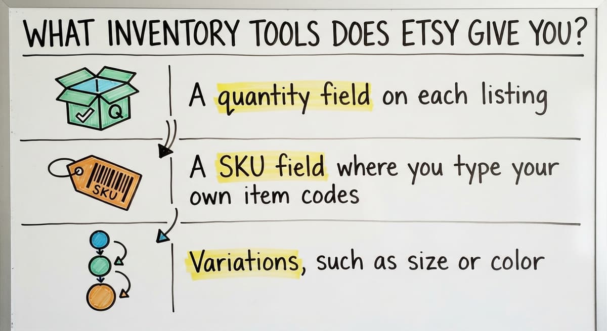 What Inventory Tools Does Etsy Give You?, drawn out