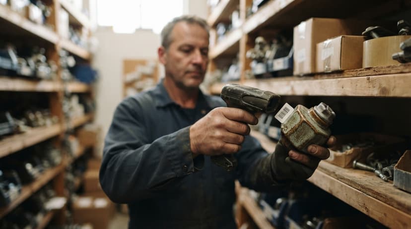 Close detail from the work how to keep track of inventory small business supports