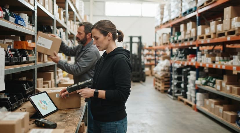 The team who would use how to keep track of inventory small business, mid-task