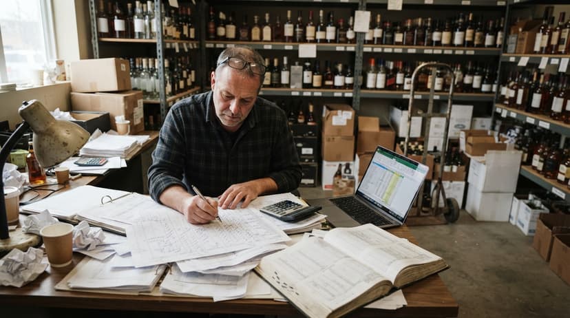 The manual process how to keep track of liquor inventory replaces