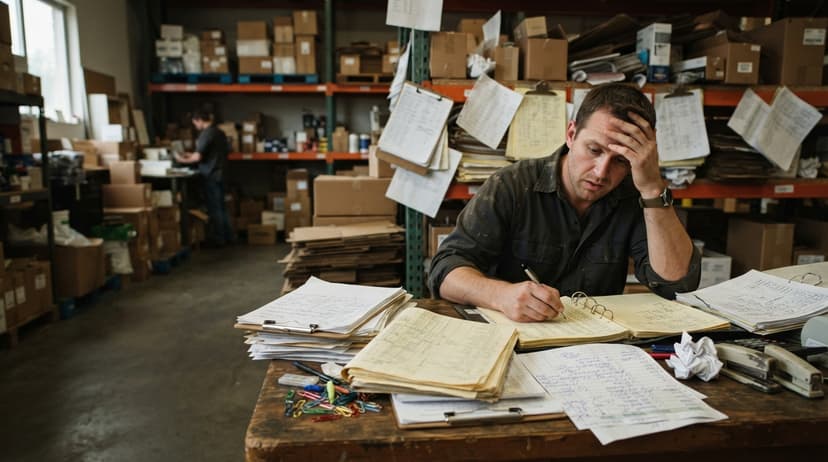 The manual process how to keep track of product inventory replaces