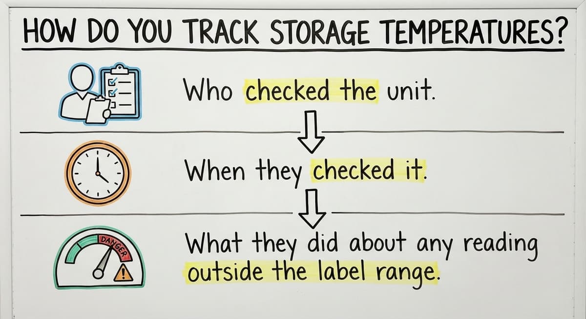 How Do You Track Storage Temperatures?, drawn out