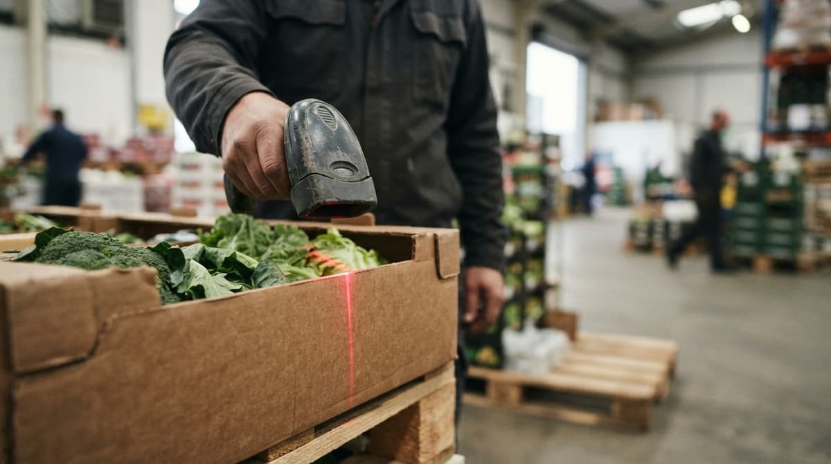 Close detail from the work how to manage food inventory supports