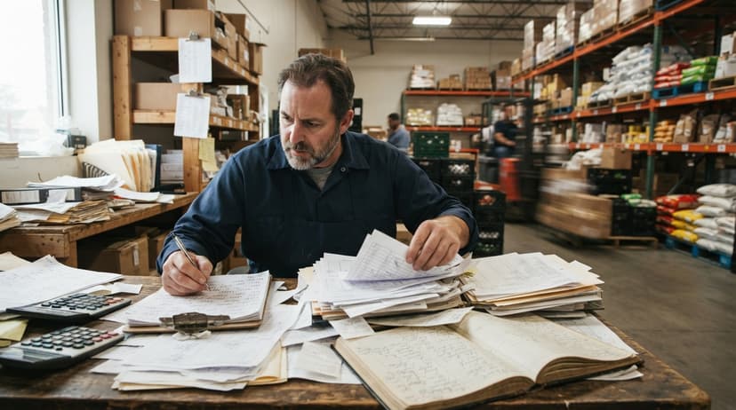 The manual process how to manage food inventory replaces