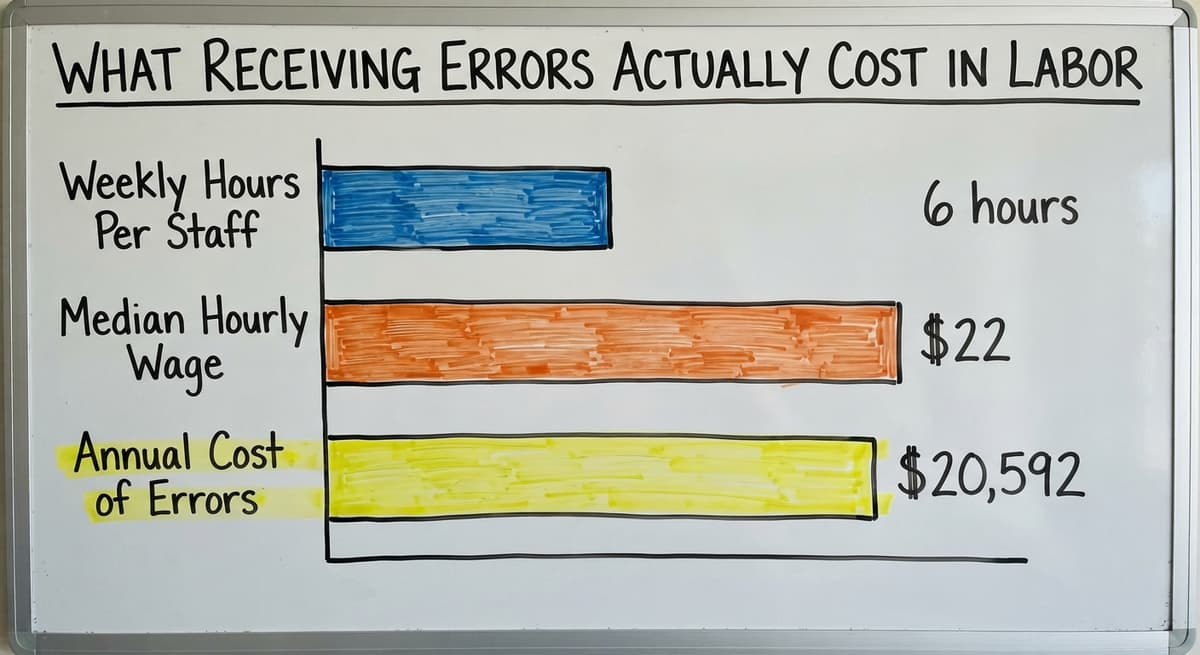 What Receiving Errors Actually Cost in Labor, in figures