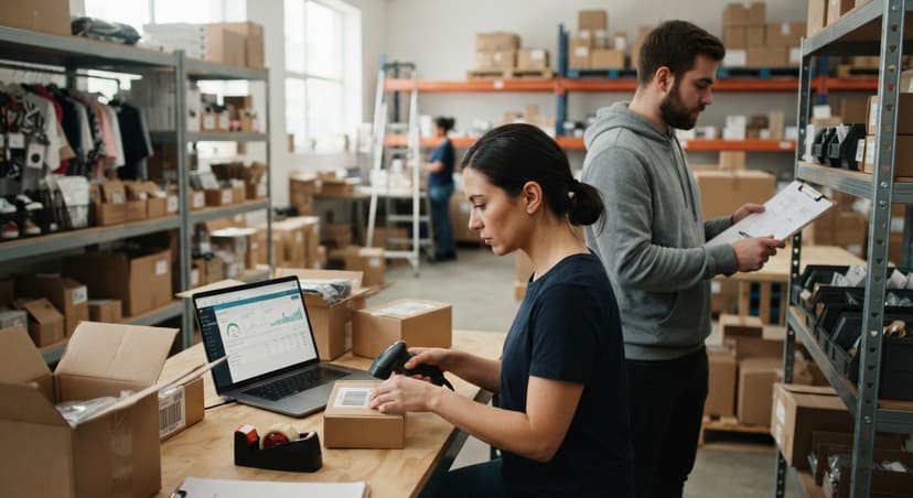 The team who would use how to manage inventory between etsy and shopify, mid-task