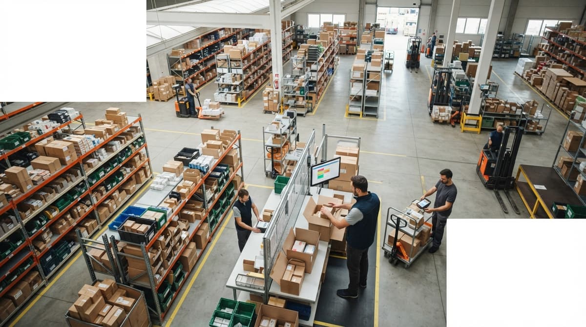 Overhead view of the work how to manage inventory eso organizes
