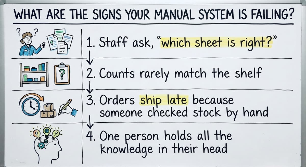 What Are the Signs Your Manual System Is Failing?, drawn out