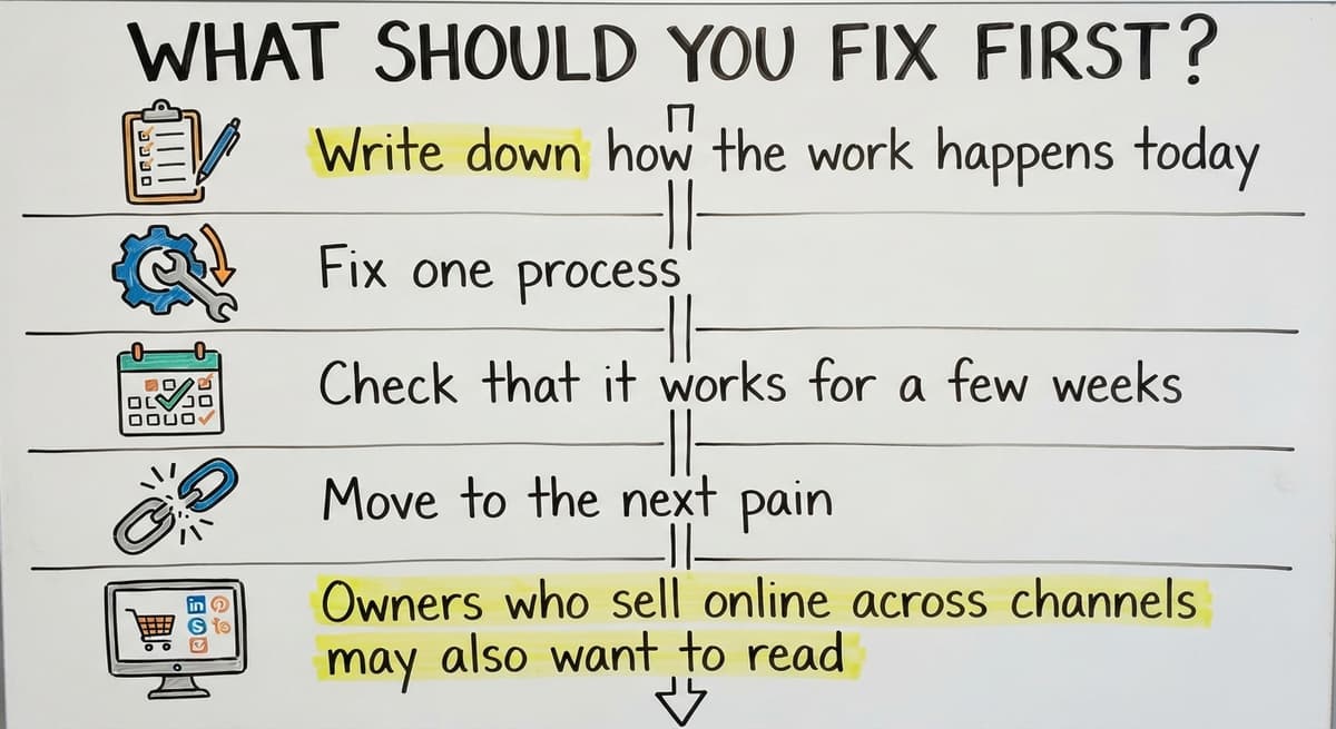 What Should You Fix First?, drawn out