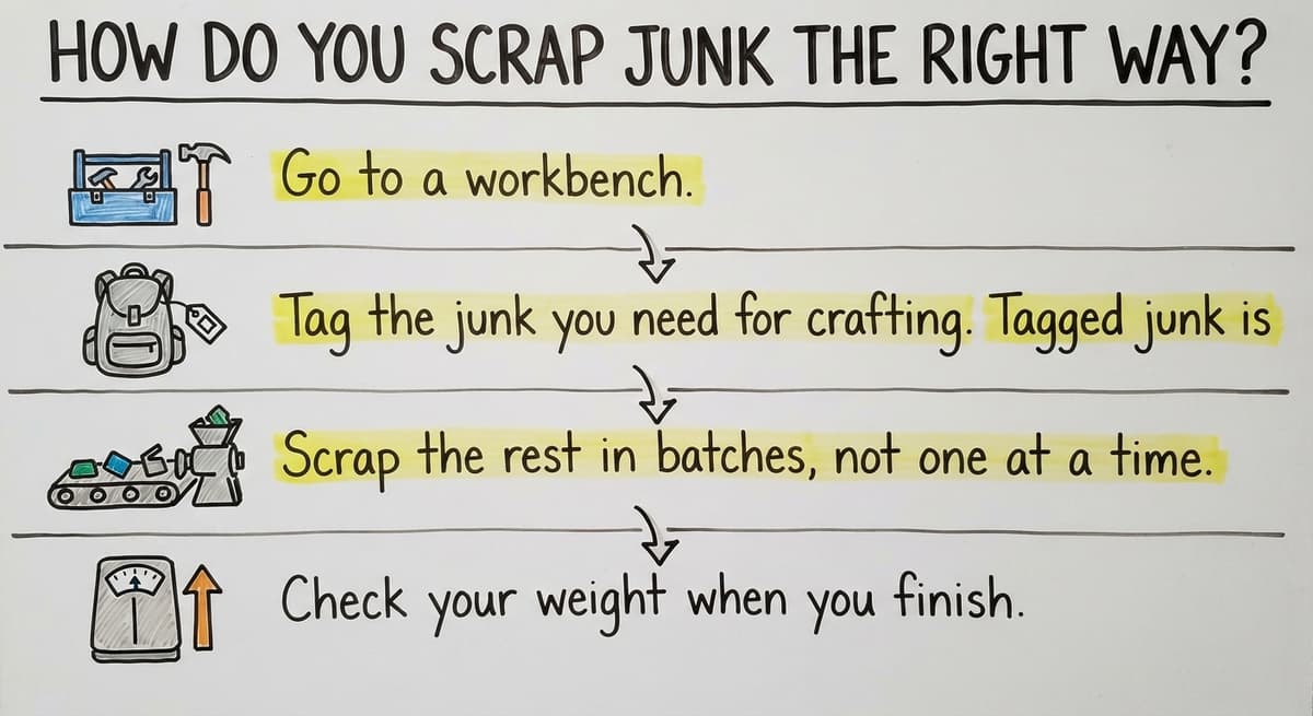 How Do You Scrap Junk the Right Way?, drawn out