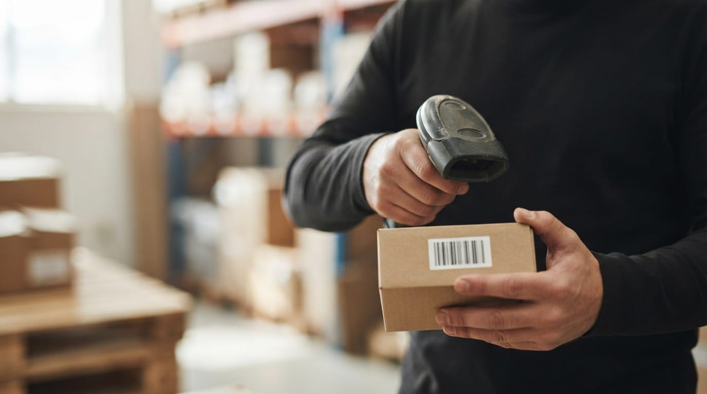 Close detail from the work how to manage inventory for small business supports