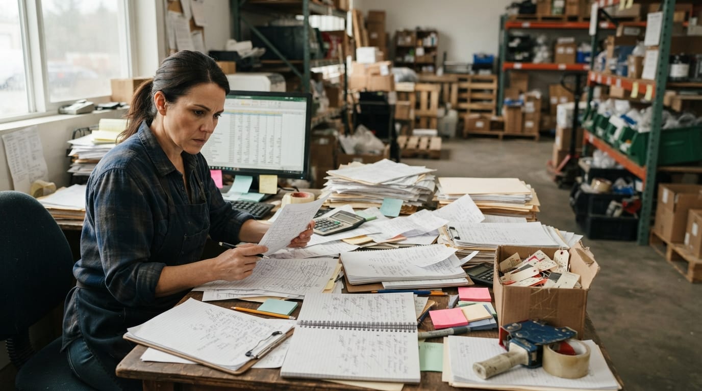 The manual process how to manage inventory for small business replaces