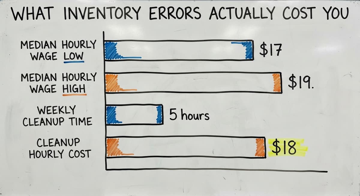 What Inventory Errors Actually Cost You, in figures