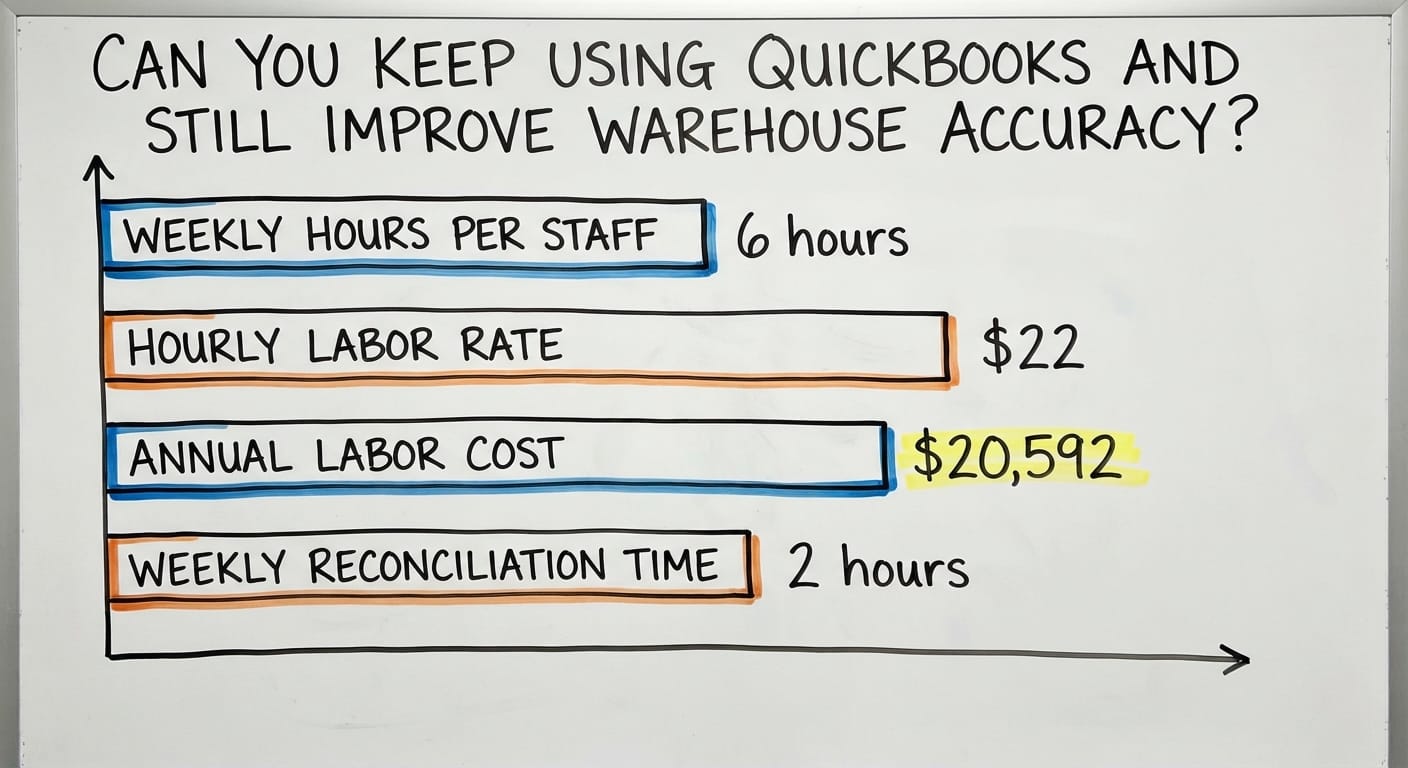 Can You Keep Using QuickBooks and Still Improve Warehouse Accuracy?, in figures