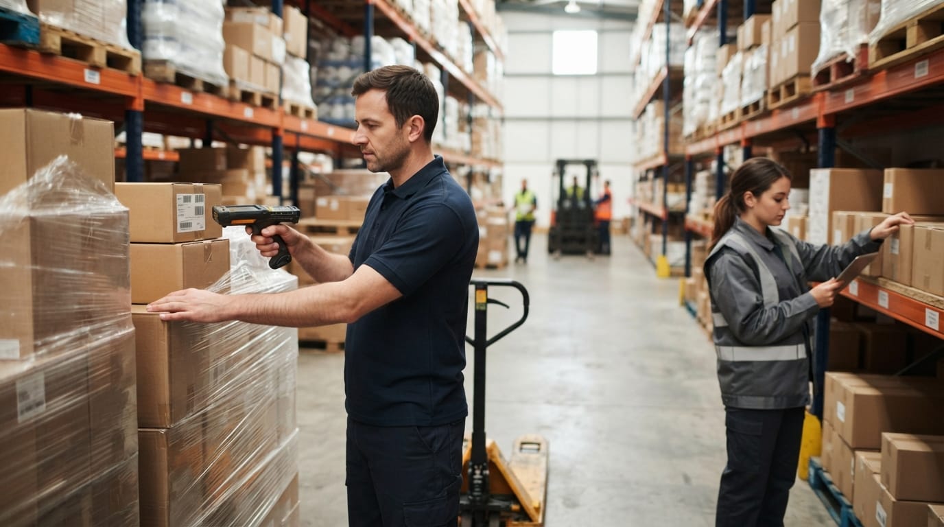 The team who would use how to manage inventory in a warehouse, mid-task
