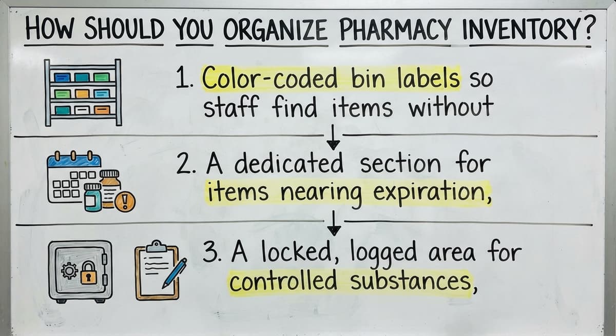How Should You Organize Pharmacy Inventory?, drawn out
