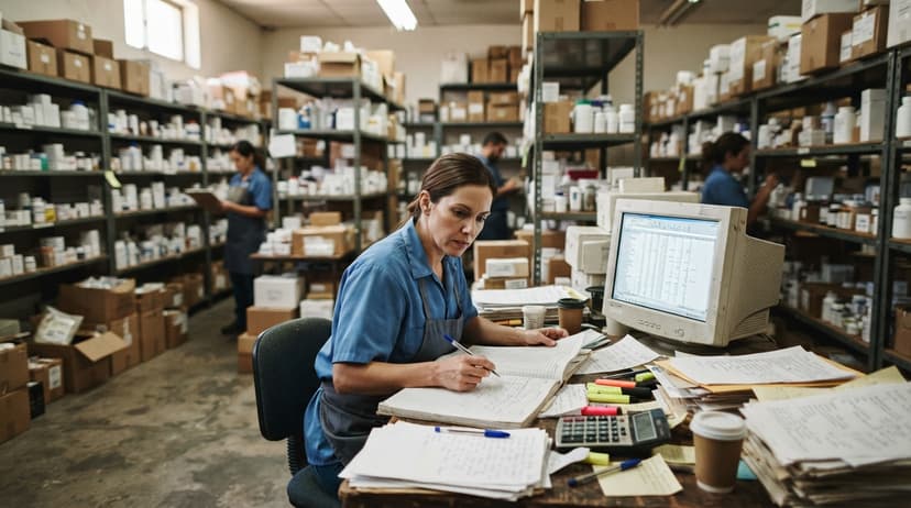 The manual process how to manage pharmacy inventory replaces