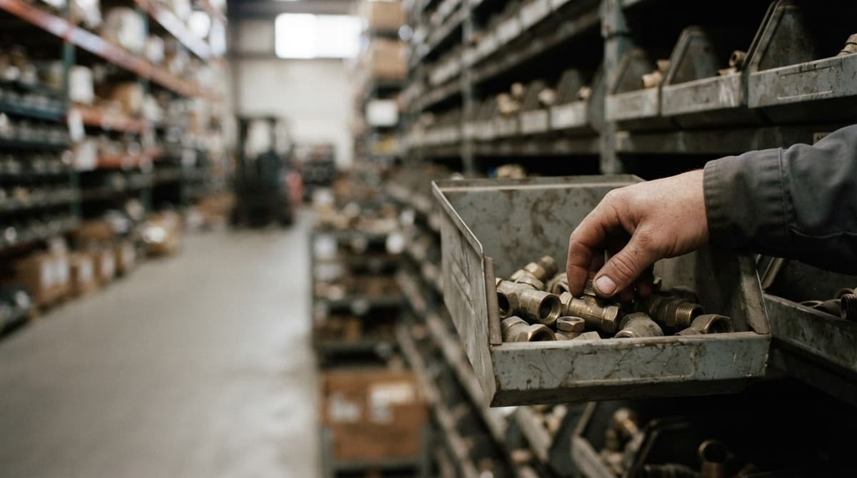Close detail from the work how to manage slow-moving inventory supports