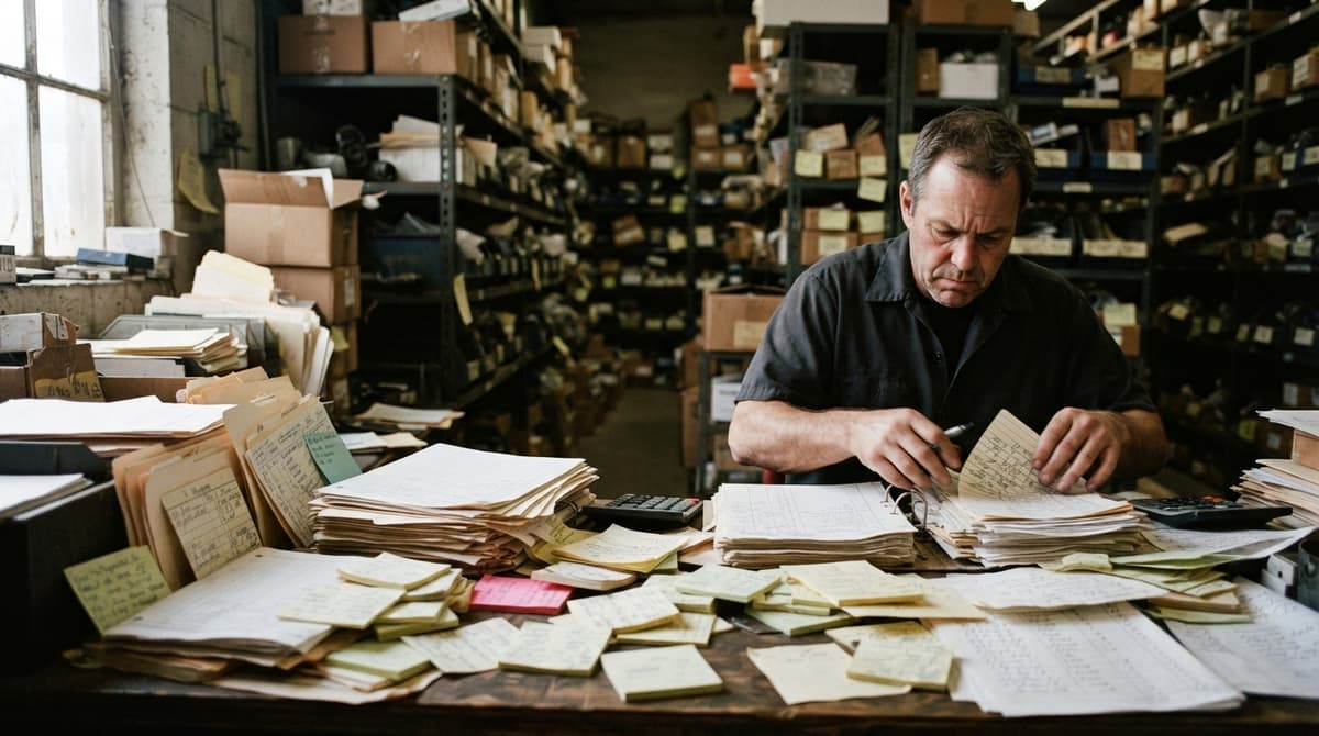 The manual process how to manage spare parts inventory replaces