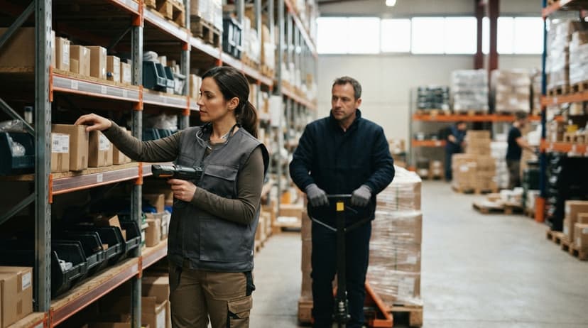 The team who would use how to organize inventory for small business, mid-task