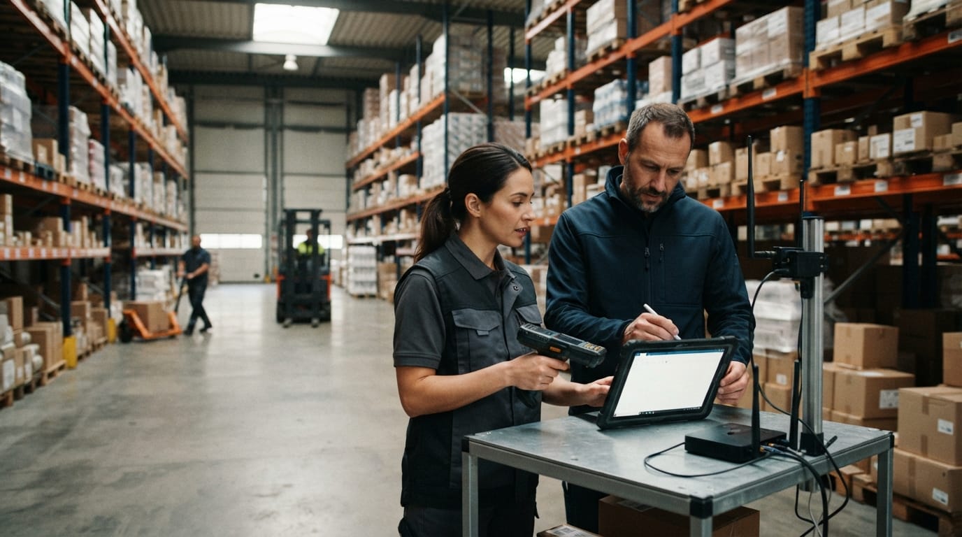 The team who would use how to set up a warehouse management system, mid-task