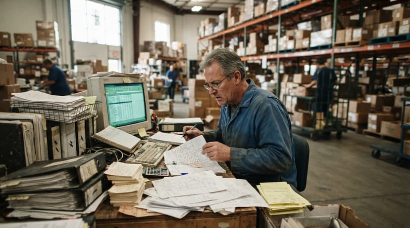 The manual process how to stock control replaces