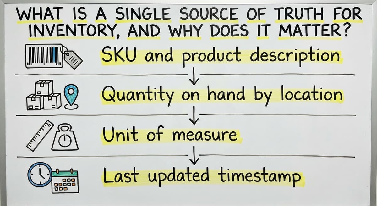 What Is a Single Source of Truth for Inventory, and Why Does It Matter?, drawn out