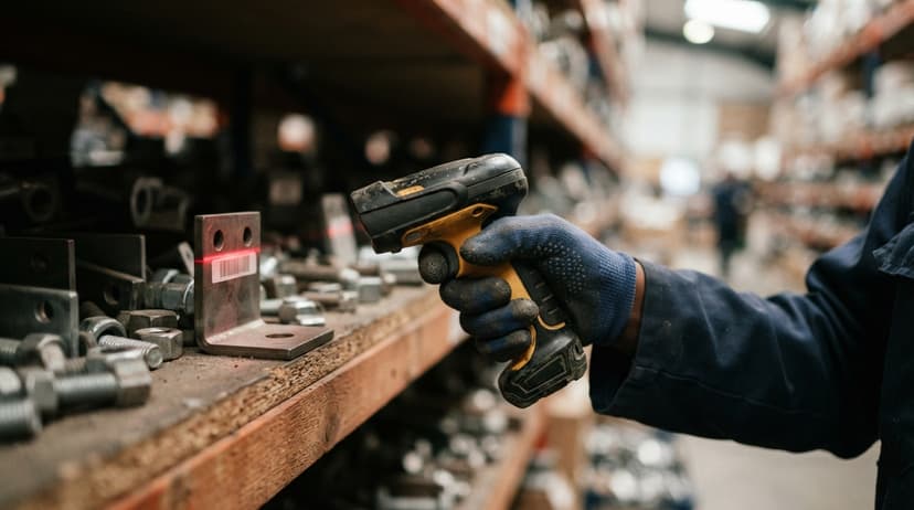 Close detail from the work how to track hardware inventory supports