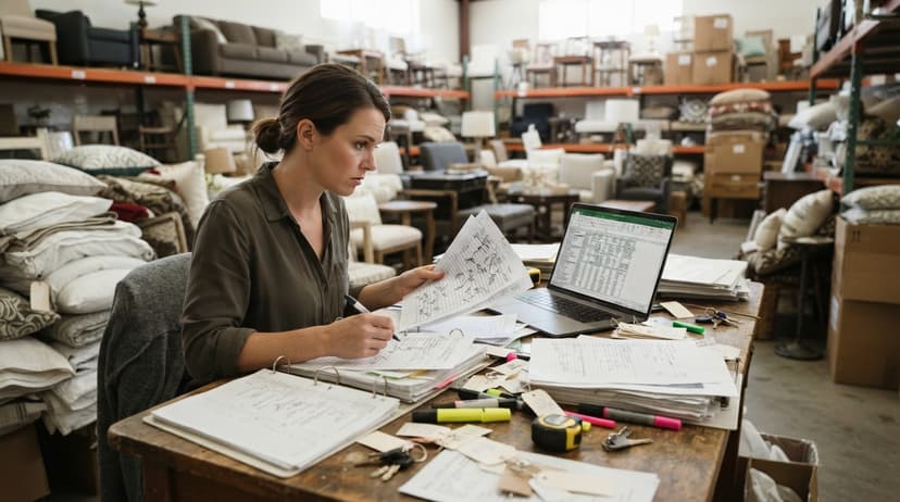 The manual process how to track inventory for home staging replaces