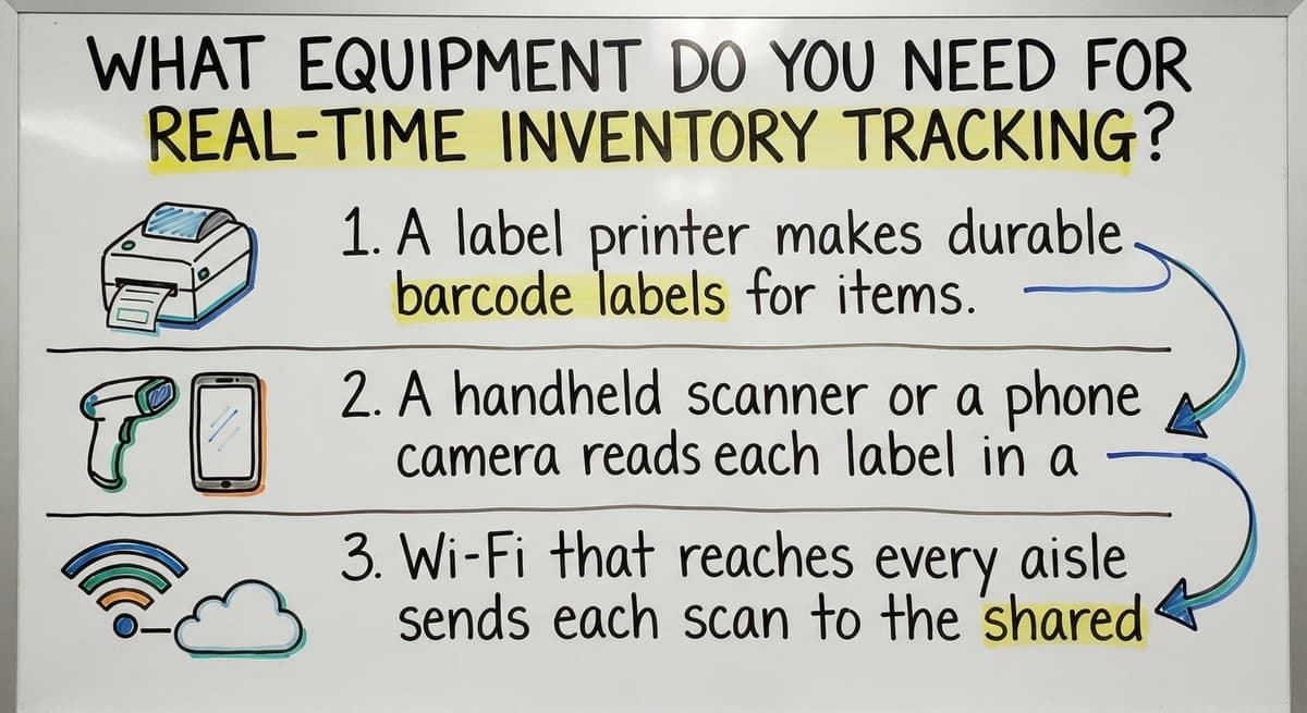 What Equipment Do You Need for Real-Time Inventory Tracking?, drawn out
