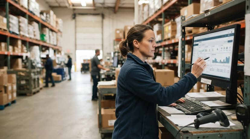 The team who would use how to track inventory online, mid-task