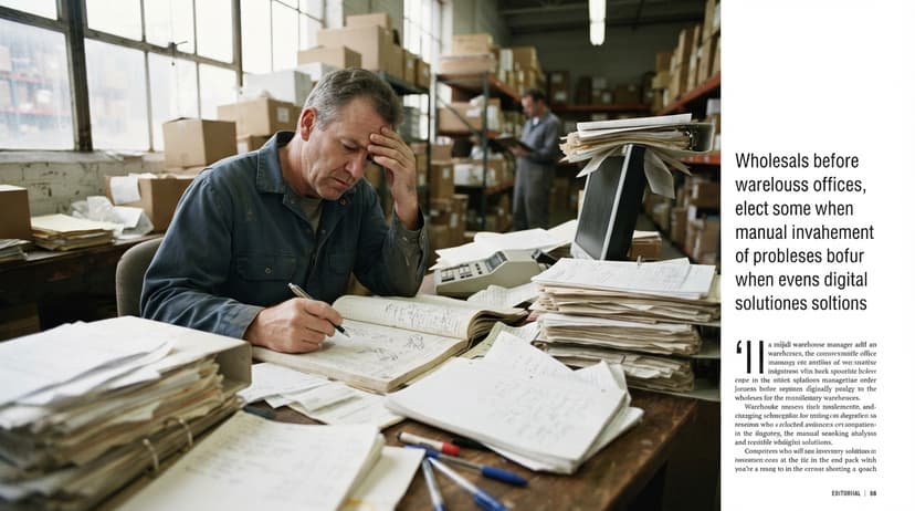 The manual process how to track inventory online replaces