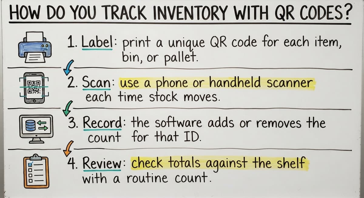 How Do You Track Inventory With QR Codes?, drawn out