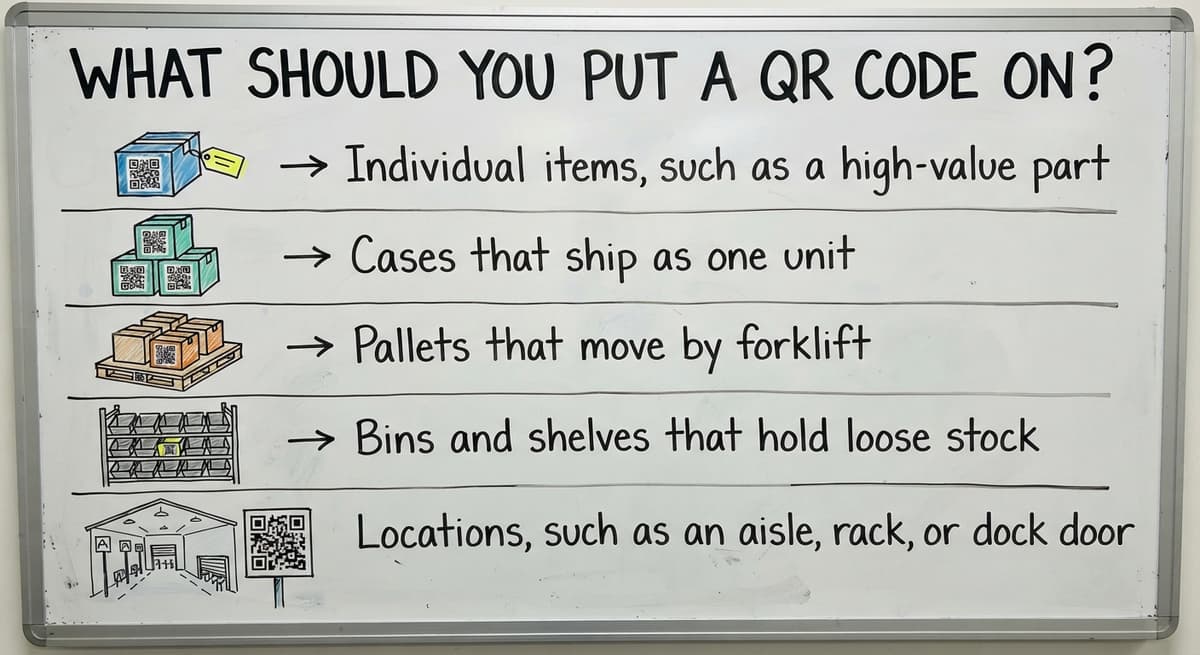 What Should You Put a QR Code On?, drawn out