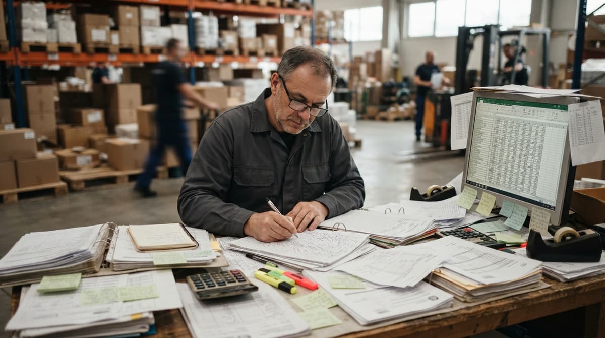 The manual process how to track non inventory items replaces