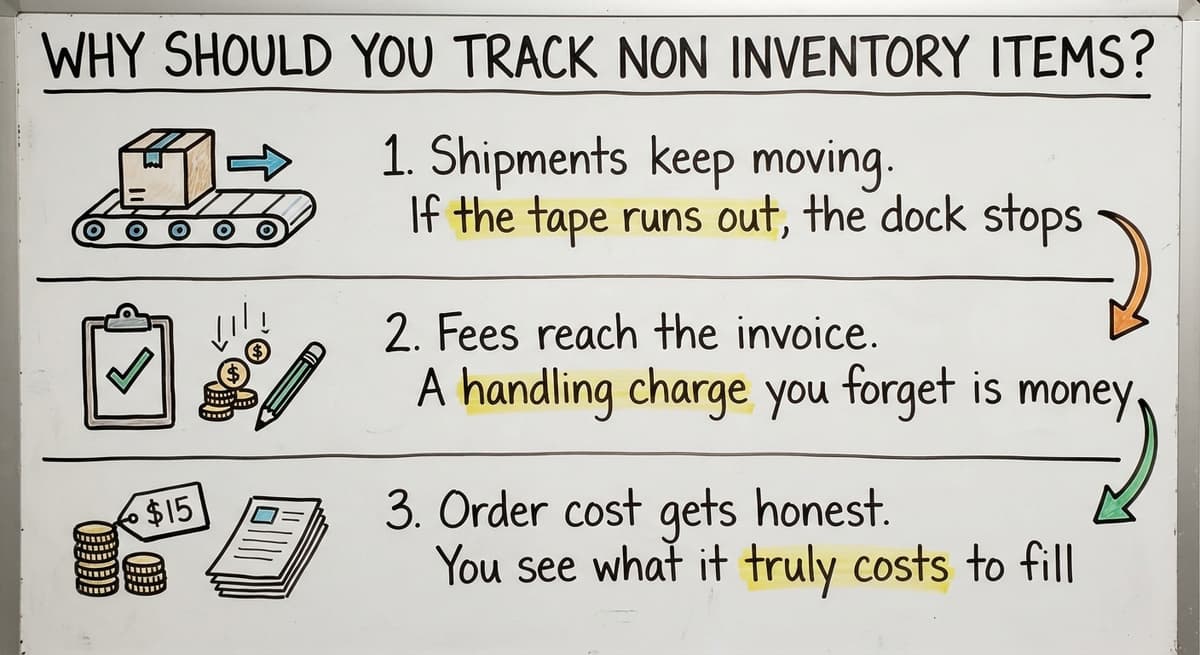 Why Should You Track Non Inventory Items?, drawn out